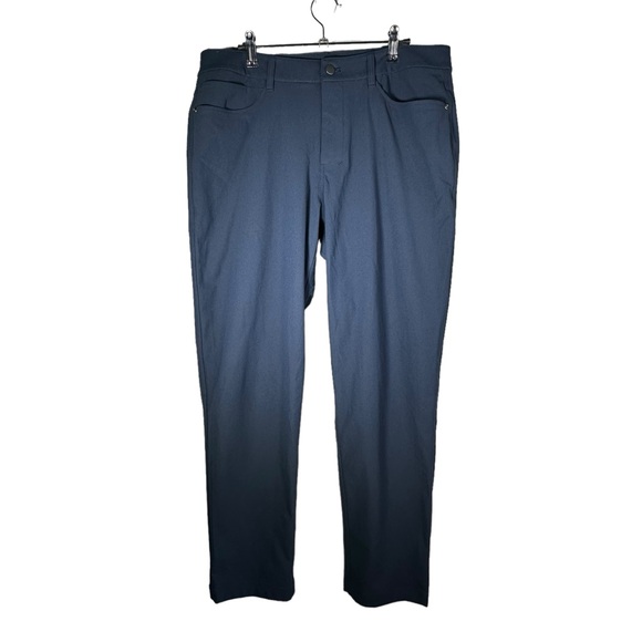 Lululemon ABC Classic-Fit 5 Pocket Pant Size 34 W 32"L Gatsby Blue - Picture 3 of 10